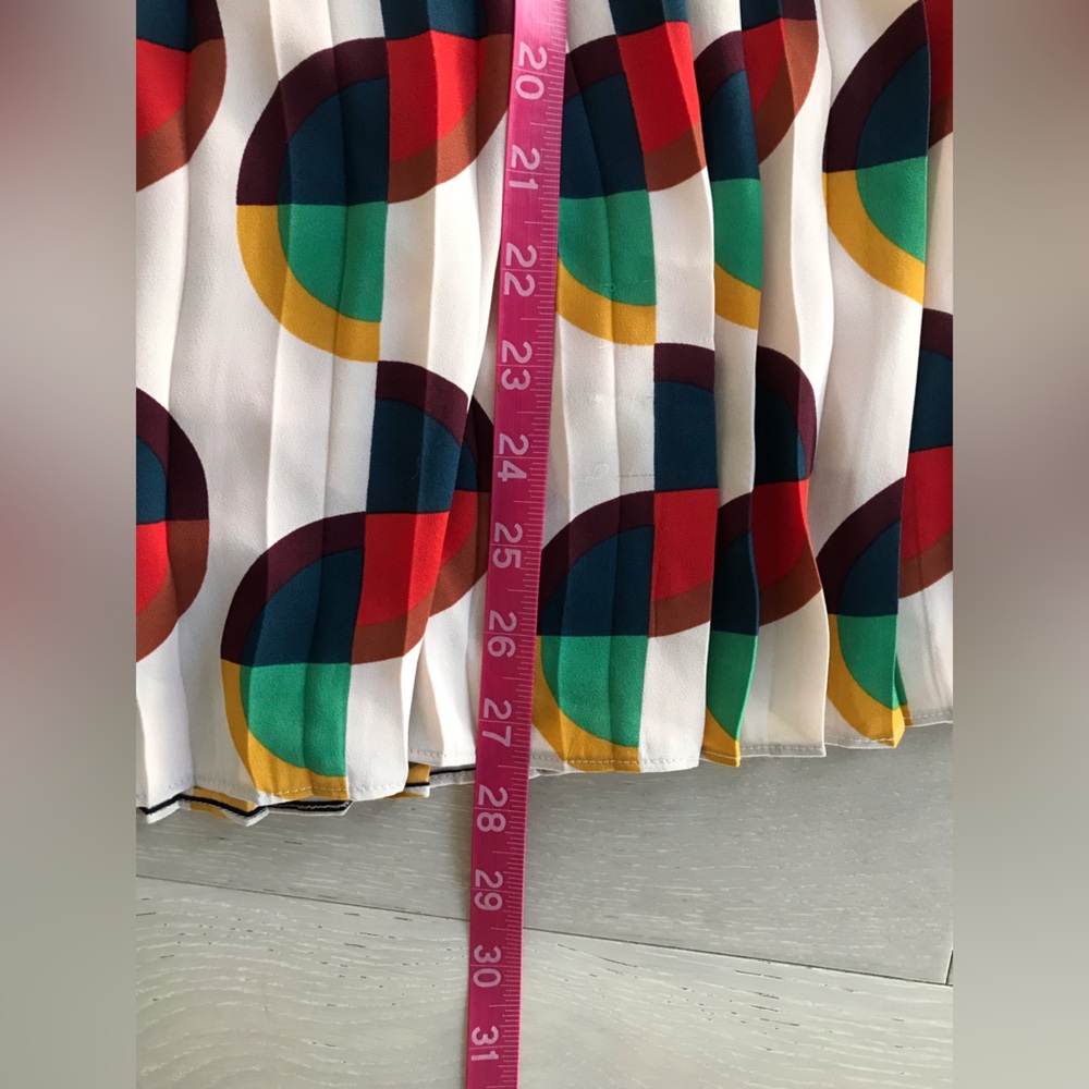 J. Crew Multicolor Pleated Midi Skirt - Picture 5 of 8